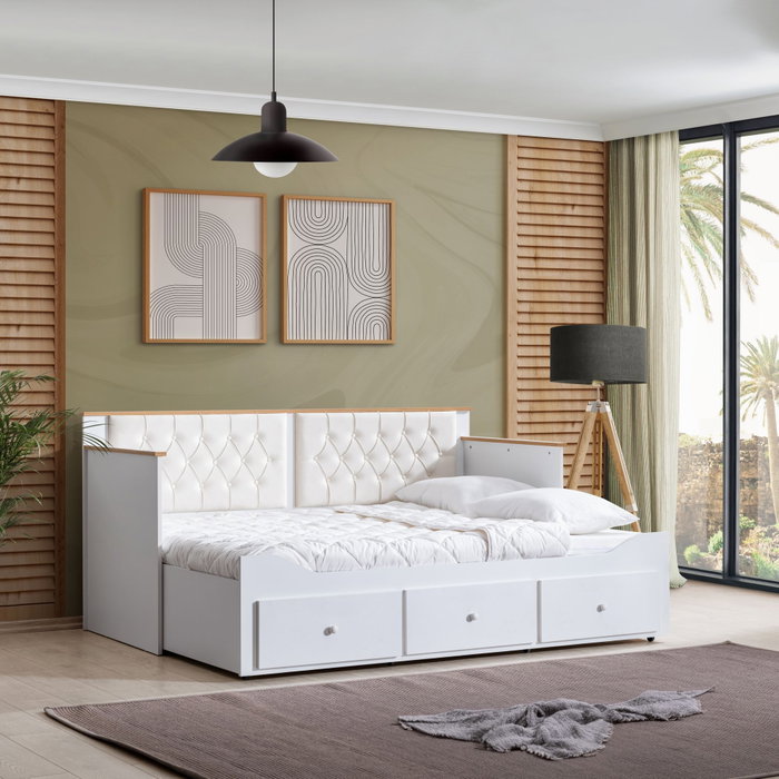Hanah Home Alacati Cama de Día Blanca Hanah Home Alacati Cama de Día Blanca